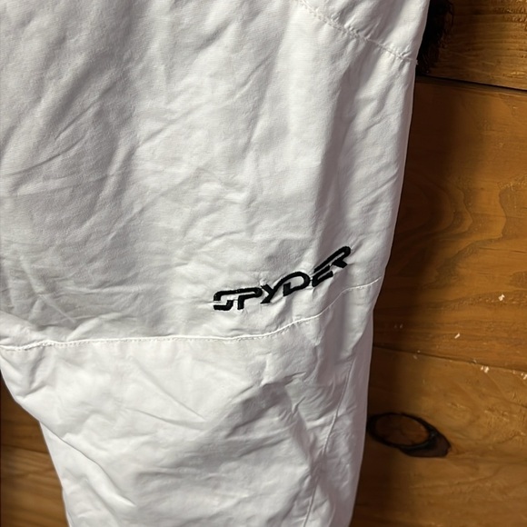 SPYDER Women’s WHITE SKI/SNOW PANT 6 pockets sled riding snowmobile outside - Picture 8 of 13